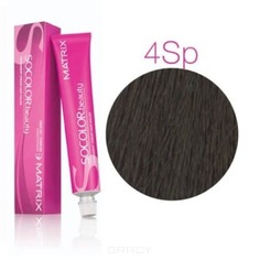 Matrix, Крем краска для волос SoColor.Beauty профессиональная, 90 мл (палитра 141 оттенок) SOCOLOR.beauty 4SP шатен серебристый жемчужный