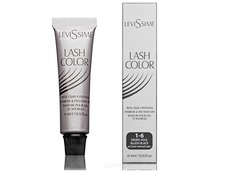 Domix, Краска для бровей и ресниц Левисим Lash Color, 15 мл (5 цветов, Новый дизайн!), 15 мл. Сине-черный Levissime