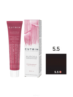 Cutrin, Кутрин краска для волос Aurora Аврора (SCC-Reflection) (палитра 97 оттенков), 60 мл 5.5 махагон