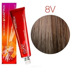 Domix, Color Sync Краска для волос Матрикс Колор Синк (палитра 85 оттенков), 90 мл 8V светлый блондин перламутровый Matrix
