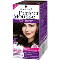 Domix, Краска тоник для волос Perfect Mousse, 35 мл (24 оттенка) 300 Черный Каштан Schwarzkopf Professional