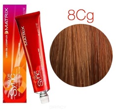 Domix, Color Sync Краска для волос Матрикс Колор Синк (палитра 85 оттенков), 90 мл 8CG светлый блондин медно-золотистый Matrix