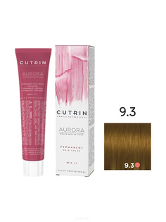 Domix, Кутрин краска для волос Aurora Аврора (SCC-Reflection) (палитра 97 оттенков), 60 мл 9.3 Очень светлый золотистый блондин Cutrin
