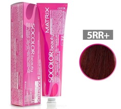 Domix, Крем краска для волос SoColor.Beauty, 90 мл (палитра 141 оттенок) SOCOLOR.beauty 5RR+ светлый шатен глубокий красный+ Matrix