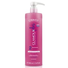Glamour Plus Состав для выпрямления волос Кадевью Гламур Плюс Hair Restructuring Ruby, 500 мл Cadiveu Professional