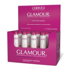 Cadiveu Professional, Glamour Восстанавливающие ампулы для волос Кадевью Гламур Instant Restructuring Vials, 10*15 мл