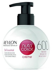 Revlon, Крем-краска для волос 3 в 1 Nutri Color Creme, (52 оттенка) 600 Огненно красный