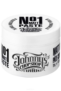 Johnnys Chop Shop, Матирующая паста для волос мужская сильной фиксации №1 Matt Paste, 75 г