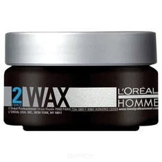 LOreal Professionnel, Воск для волос мужской для блеска и фиксации Homme, 50 мл