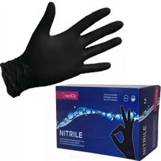 MediOk, Перчатки нитриловые н/о Nitrile чёрные, 50 пар/уп, 3,5 гр (3 размера), 50 пар/уп, 3,5 гр, размер - S