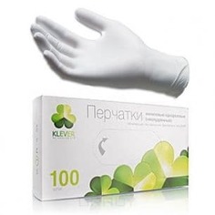 Igrobeauty, Перчатки виниловые неопудренные, Klever, 100 шт, размер L, 100 шт
