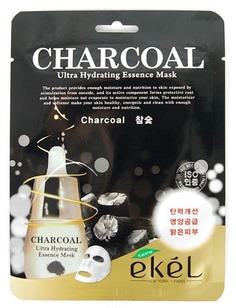 Domix, Charcoal Ultra Hydrating Mask Маска тканевая с древесным углем, 25 гр Ekel