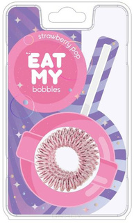 Eat My Bobbles, Резинки для волос в цвете "Клубничный леденец", 3 шт