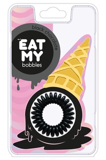 Eat My Bobbles, Резинки для волос в цвете "Чёрный шоколад" Black chocolate, 3 шт