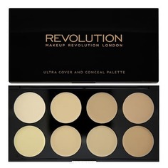 Domix, Консилер для лица Ultra Cover and Conceal Palette, 10 гр (3 варианта), Medium - Dark Make Up Revolution