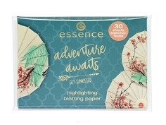 Domix, Хайлайтер в салфетках Adventure Awaits Highlighting Blotting Paper, 30 шт Essence