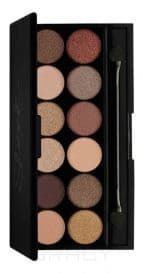 Domix, Тени для век в палетке Eyeshadow Palette I-Divine, 12 тонов (13 видов) тон All Night Long 429 Sleek Make Up