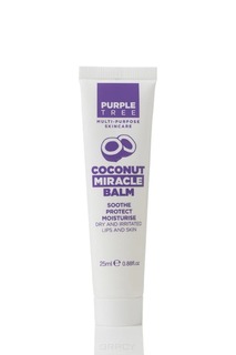Purple Tree, Miracle Balm Coconut Бальзам для губ Кокос, 25 мл
