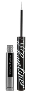 Domix, Мерцающая подводка для глаз Shimmer Eyeliner (9 тонов) Silver Absolute New York