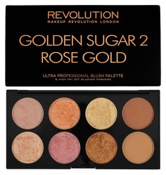 Domix, Палетка румян Ultra Blush Palette Golden Sugar 2 Rose Gold, 13 гр Make Up Revolution