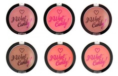 Domix, Пудровые румяна I Want Candy, 3 гр (2 вида), Pink! Make Up Revolution