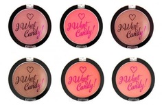 Domix, Пудровые румяна I Want Candy, 3 гр (2 вида), Pink! Make Up Revolution