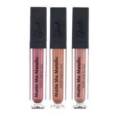 Domix, Блеск для губ Distorted Dreams Matte Me Metallic (3 тона), 1 шт, Rusted Rose 1042 Sleek Make Up