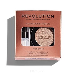 Domix, Набор тени и праймер Flawless Foils, 2 гр + 2 мл (7 вариантов) Rebound Make Up Revolution