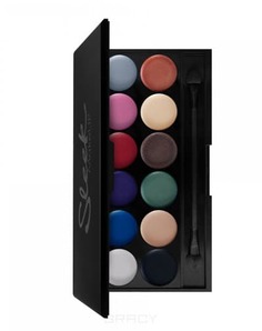 Domix, Тени для век в палетке Eyeshadow Palette I-Divine, 12 тонов (13 видов) тон Primer 600 Sleek Make Up
