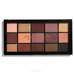 Domix, Палетка теней для век Re-loaded Palette, 15 оттенков (6 вариантов) Velvet Rose Make Up Revolution