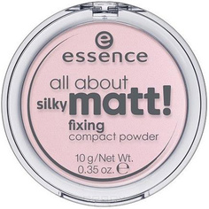 Domix, Пудра компактная All About Silky Matt Fixing розовая, 10 гр Essence