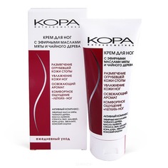 Domix, Крем для ног с эфирными маслами мяты и чайного дерева, 100 мл КОРА