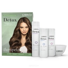 Cadiveu Professional, Detox Proteina Набор для волос с миской Кадевью Детокс Home Care, 250/250/320 мл