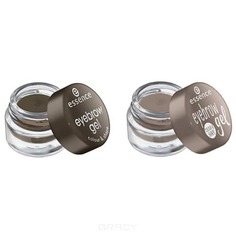 Domix, Гель для бровей Eyebrow Gel Colour & Shape, 3 гр (2 оттенка), №02 для блондинок Essence