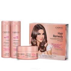 Domix, Hair Remedy Набор для волос Основной уход Кадевью Home Care, 250/250/200 мл Cadiveu Professional