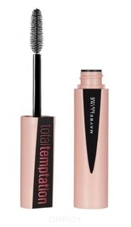 Domix, Тушь для ресниц "Total Temptation" Черная, 9,8 мл Maybelline