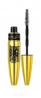 Domix, Тушь для ресниц "The Colossal Big Shot", оттенок дерзкий черный, 9,5 мл Maybelline
