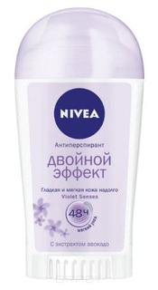 Domix, Дезодорант-стик Двойной Эффект женский антиперспирант, 40 мл Nivea