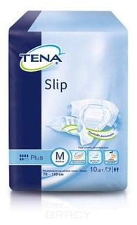 Domix, Подгузники для взрослых Slip Plus М (70-110 см) дышащие*8, 10 шт Tena