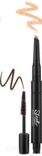 Domix, Гель для бровей и хайлайтер Brow Intensity (5 оттенков), тон 217 Dark Sleek Make Up
