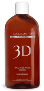 Domix, Масло массажное для тела Тонизирующее, 300 мл Collagene 3D