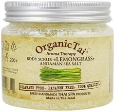 Domix, Скраб для тела Aroma Therapy Body Scrab "Lemongrass" Andaman Sea Salt, 200 гр Organic Tai