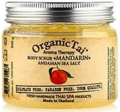 Domix, Скраб для тела Aroma Therapy Body Scrab "Mandarin" Andaman Sea Salt, 200 гр Organic Tai
