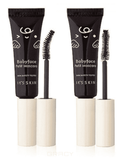 Domix, Babyface Petit Mascara Тушь для ресниц, черная Ит Скин, 7,5 г (2 вида), 7,5 г, 02, объем It's Skin