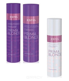 Domix, Prima Blond Набор для холодных оттенков блонд Эстель (шампунь, бальзам, спрей для волос), 250/200/200 мл Estel