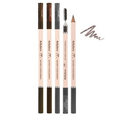 Domix, Babyface Powdery Wood Eyebrow Карандаш для бровей Итс Скин, 1,1 г (3 тона), 1,1 г, 01 Dark Brown (темно-коричневый) It's Skin