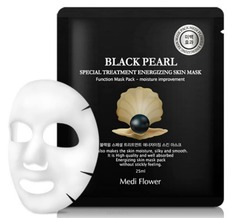 Domix, Интенсивно омолаживающая маска с экстрактом черного жемчуга Special Treatment Energizing Mask Pack Black Pearl, 25 мл Medi Flower
