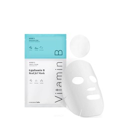 Common Labs, Пилинг-диск и увлажняющая маска с витамином В5 Ggultamin B Real Jel Mask 2-in-1 AHA-BHA