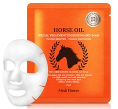 Medi Flower, Интенсивно питательная маска с лошадиным маслом Special Treatment Energizing Mask Pack Horse Oil, 25 мл