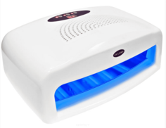 Domix, Ультрафиолетовая лампа для ногтей 54W ASN Digital на две руки с вентилятором Planet Nails
